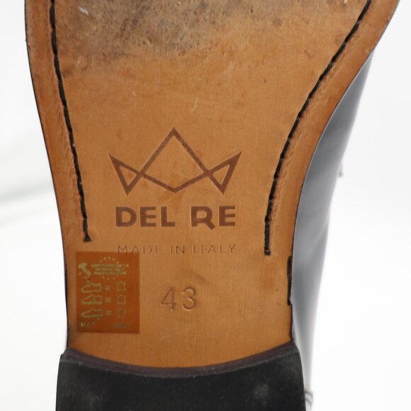 Del Re Shoes Shoes Men\'s EU Size 43 Black Leather Loafers Slip On Made In Italy main image 10